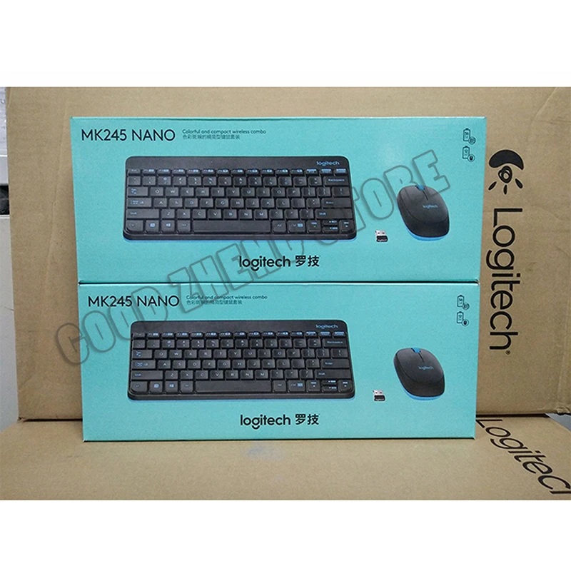 Logitech MK245 Nano клавиатура мышь комбо Эргономика клавиатуры и мыши водонепроницаемый эргономический набор мини