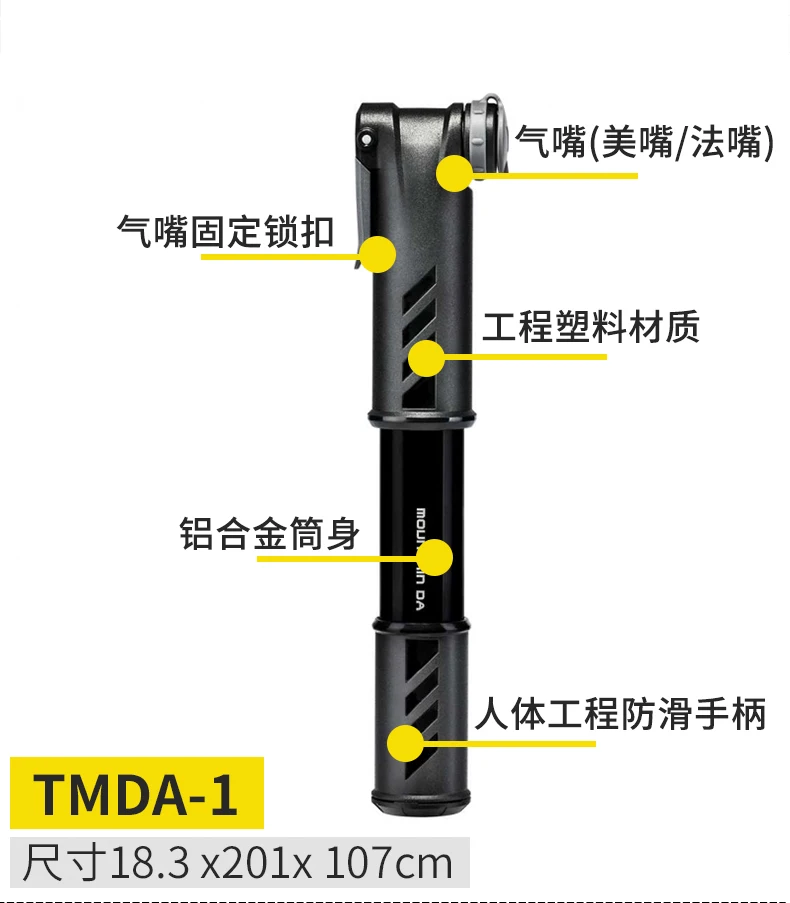 TOPEAK велосипедный насос Горный Дорожный велосипед портативный мини-насос высокого давления двойное давление Американский рот ремонт шин