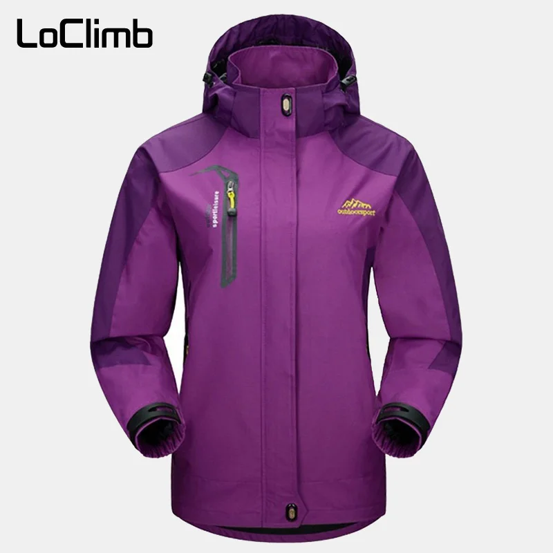 

LoClimb Spring/Autumn Waterproof Jacket Women Outdoor/Trekking/Hiking Jackets Female Mountain Climbing Coat Windbreaker AW119