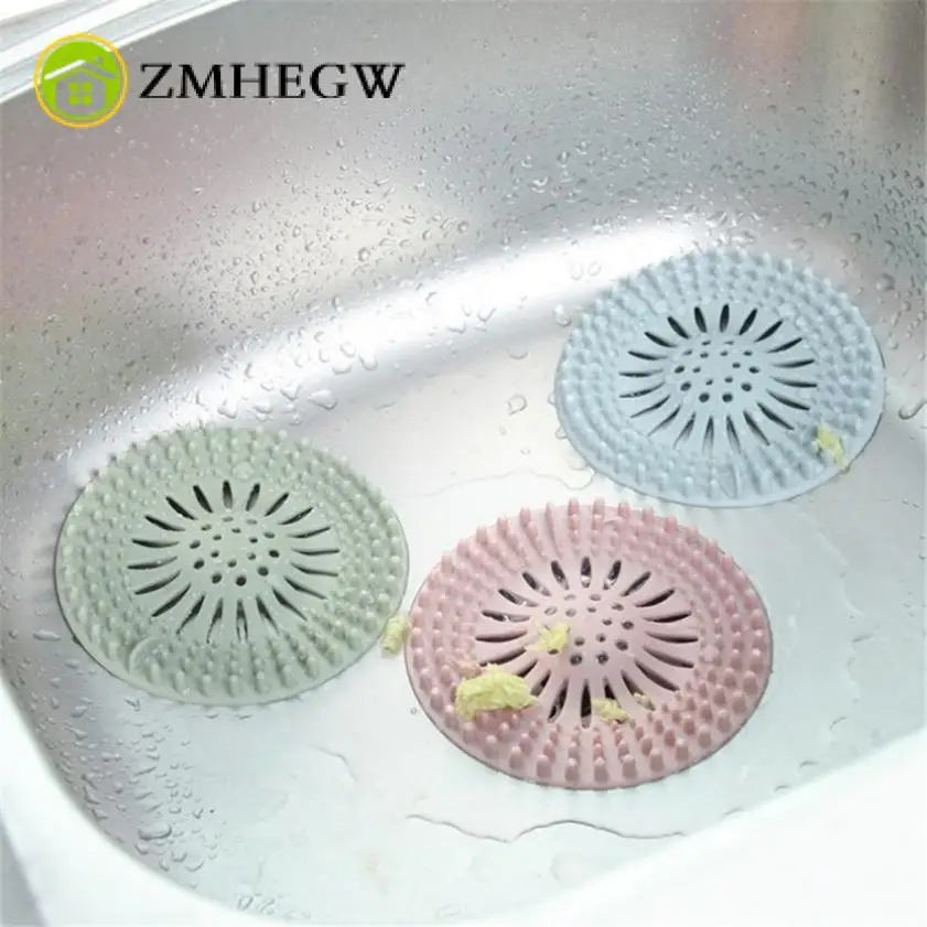 

Sink Strainer Shower Drain Covers Hair Catcher Hair Stopper Rubber kichen tool passoire cuisine scolapasta coladores cocina