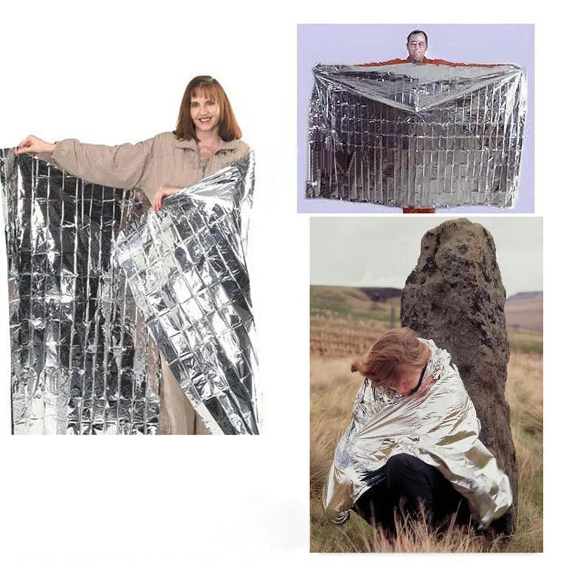 10 упак. аварийного Термальность Одеяло s поле изоляции Одеяло s Открытый Инструменты Отдых Туризм всепогодный Одеяло#5O08-4