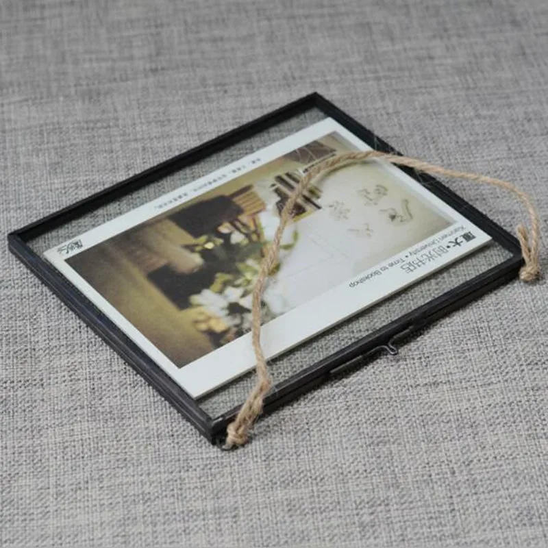 

Glass frame creative combination European glass living room photo wall photo wall home decoration gifts Hand-made frame