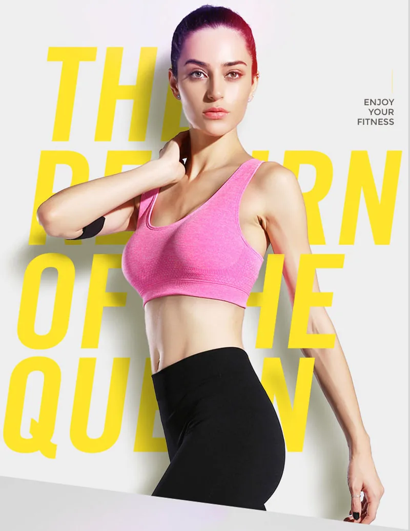 Push Up Sports Bra Dill Top Female Underwear Sport Bras Fitness Gym Yoga Running Wear Women Brassiere Sportswear Girls Topicals (19)