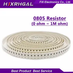 100 шт. 0805 SMD 1/4 W 0R ~ 10 м резистор проволочного чипа 0 10R 100R 220R 330R 470R 1 K 4,7 K 10 K, 47 (Европа) K 100 K 0 10 100 330 470 Ом