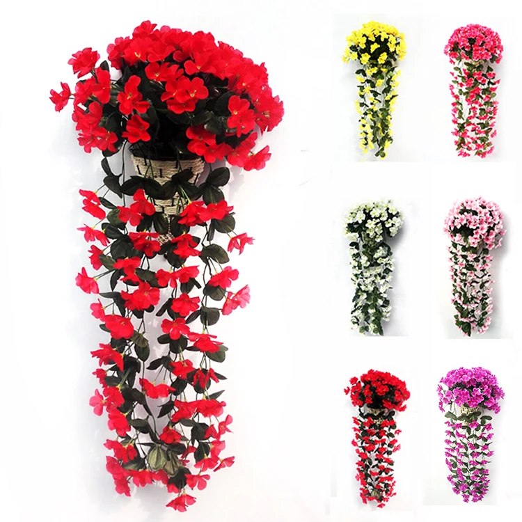 Artificial Hanging Flowers Decoration Artificial Hanging Flowers Wall