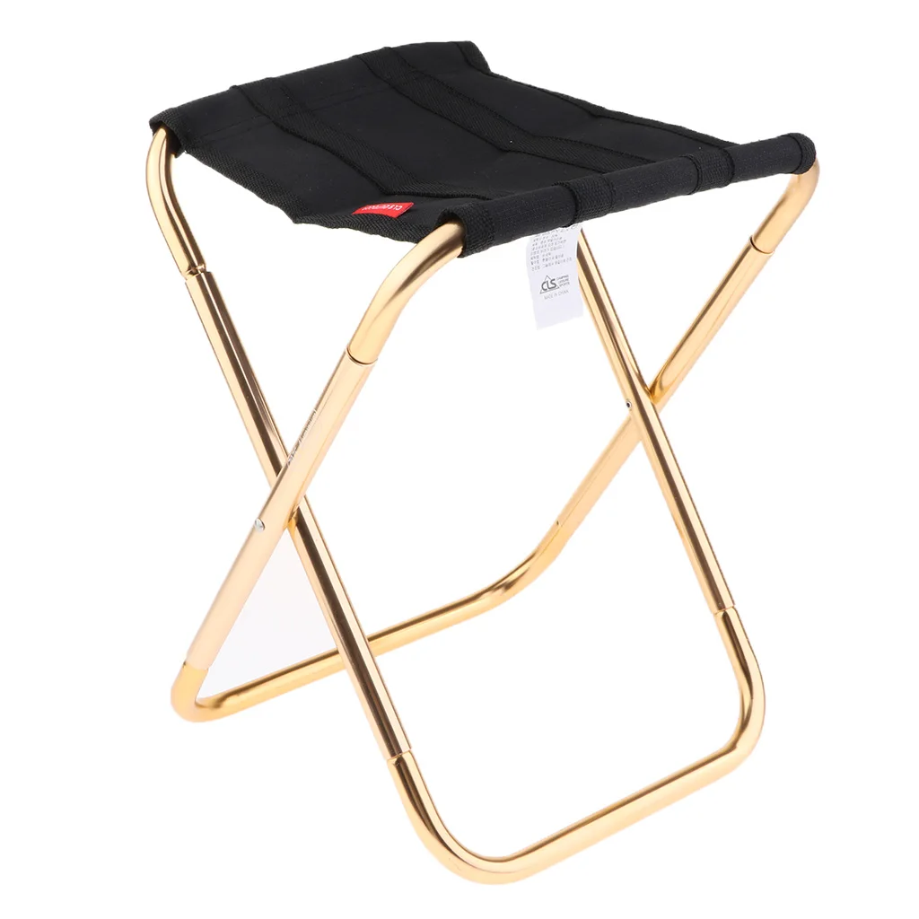 Folding Stool Small Collapsible Chair Stool Lightweight Slacker Chair Garden Beach Seat for Fishing Camping Picnic Barbecue