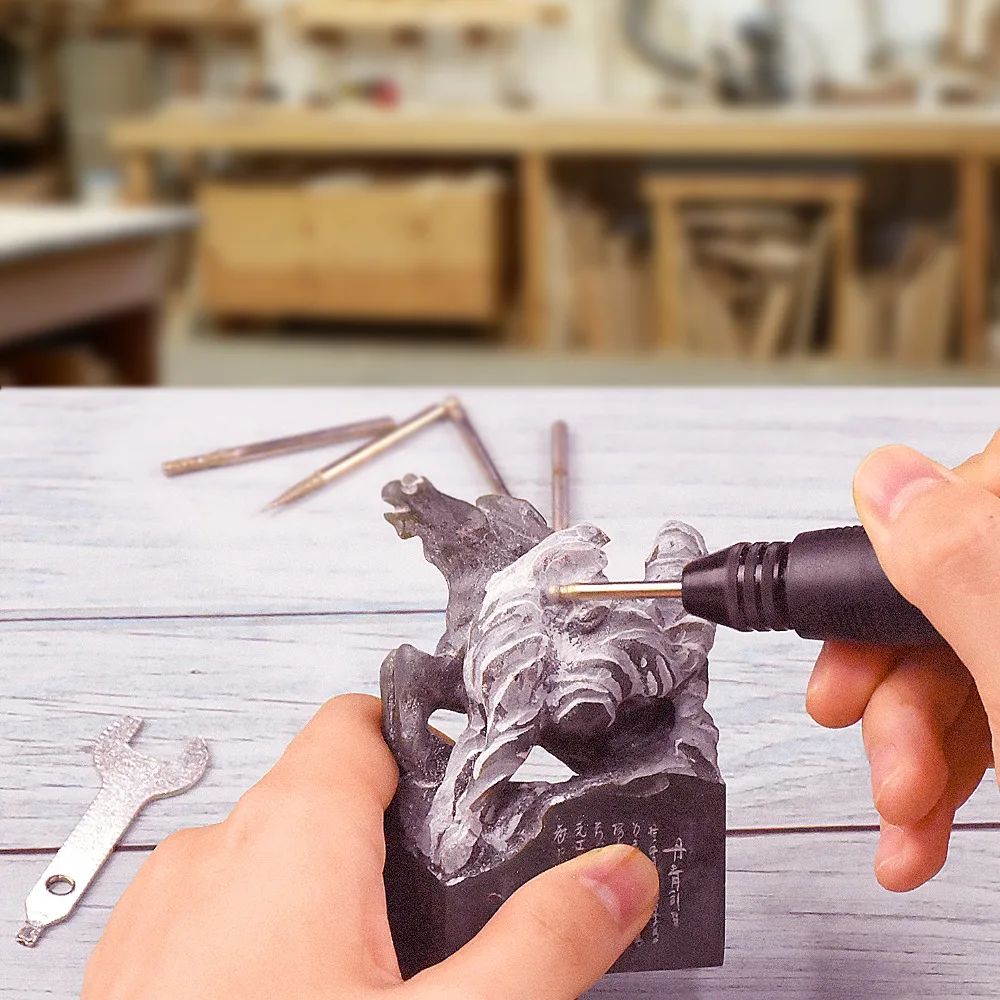 GOXAWEE 220V Electric Mini Drill Variable Speed