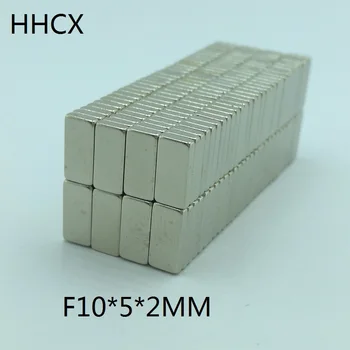 

100pcs/lot magnet 10x5x2 mm N35 Strong Square NdFeB Rare Earth Magnet 10*5*2 mm Neodymium Magnets 10mm x 5mm x 2mm