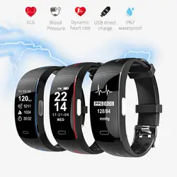 Moresave P3 смарт-браслет ЭКГ монитор кровяное давление часы в реальном времени сердечного ритма Спорт фитнес-трекер умный Браслет для IOS Android