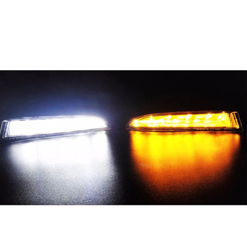 Автомобильный светильник 1 комплект для Фольксваген Scirocco R Line 2010 2011 2013 светодиодный DRL дневные ходовые огни с поворотным желтым сигналом