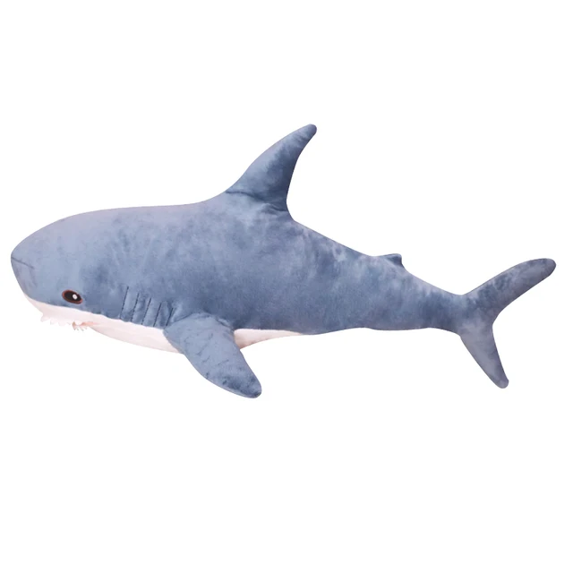 80/100cm Big Size Funny Soft Bite Shark Plush Toy Pillow Appease Cushion Gift For Children  1