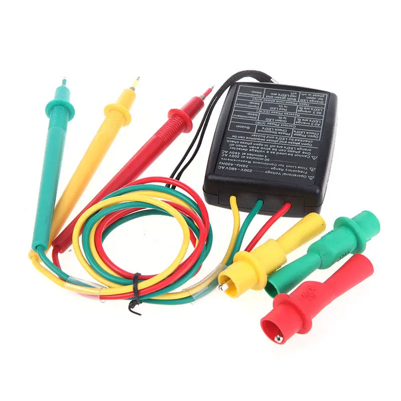 

Digital Three 3 Phase Sequence Indicator With Open Phase Checker Detector Meter