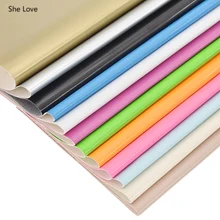 Она любит A4 21x29 см искусственная кожа гладкой искусственной полиуретан винил ткань для банты сумки DIY Швейные аксессуары