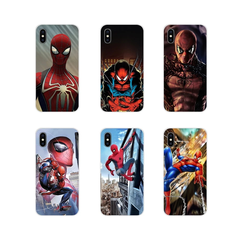 Spiderman Spider Man SuperHero Soft Transparent Case Covers For Samsung Galaxy A5 A6S A7 A8 A9S Star J4 J6 J7 J8 Prime Plus 2018 | Мобильные