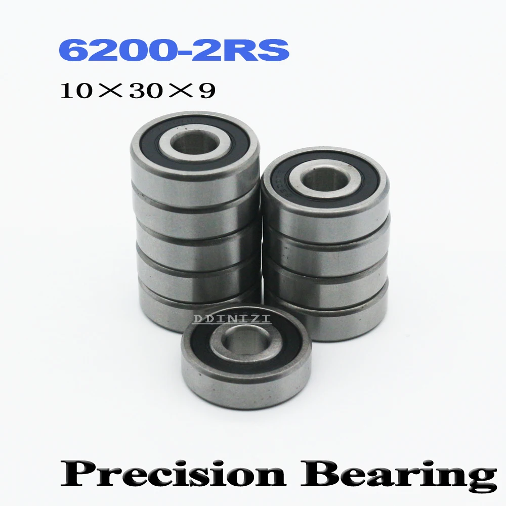 6200-2RS Cuscinetti Sigillati 2 Cuscinetti A Sfera Sigillati 6200-2RS - Dimensioni 10x30x9 Mm, Alta Qualit&agrave;, Doppia Tenuta, Marca JSB Lego 920