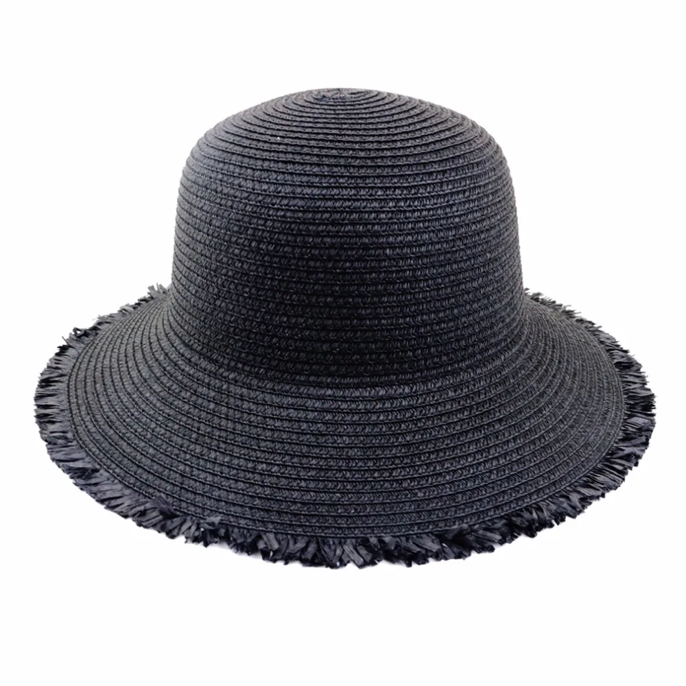 Женская шляпа от солнца, складная соломенная шляпа UPF 50, защита от ультрафиолета, модная летняя пляжная шляпа, 6 цветов
