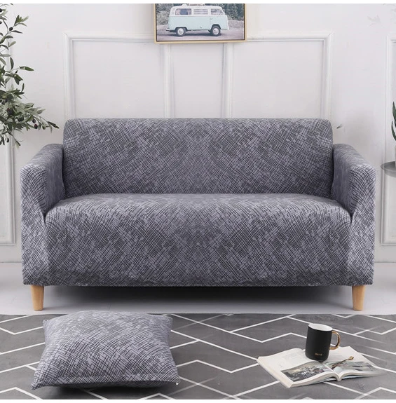 

Grey color sofa cover Printed couch cover Polyester bench Covers Elastic stretchy Furniture Slipcovers For Christmas home decor
