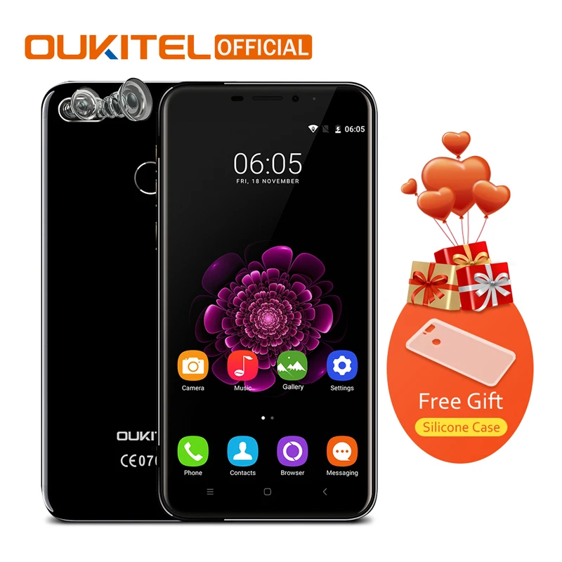 bilder für Oukitel U20 Plus 5,5 "Smartphone 2G RAM + 16G ROM MTK6737T Quad Core Dual-kamera 13MP 3300 mAh Android 6.0 Handy bilder für Oukitel U20 Plus 5,5 "Smartphone 2G RAM + 16G ROM MTK6737T Quad Core Dual-kamera 13MP 3300 mAh Android 6.0 Handy