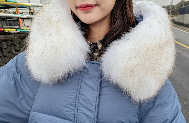 Новое поступление, зимняя женская куртка, корейский стиль, свободное женское длинное пальто, теплое, утолщенное, с хлопковой подкладкой, Женская парка, высокое качество