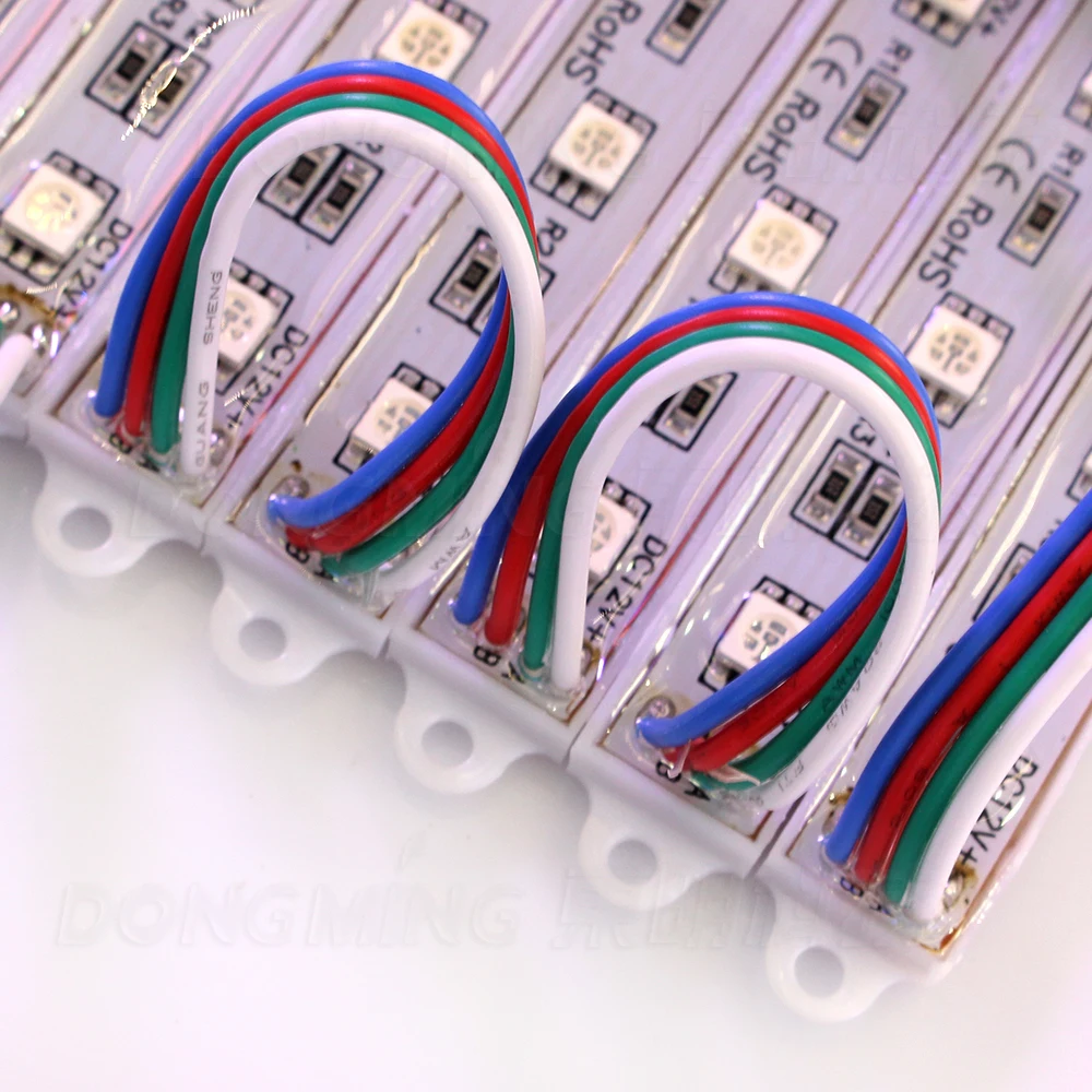 1500 шт./лот светодиодная буква 3LED 5050SMD водонепроницаемый светодиодный модуль IP65
