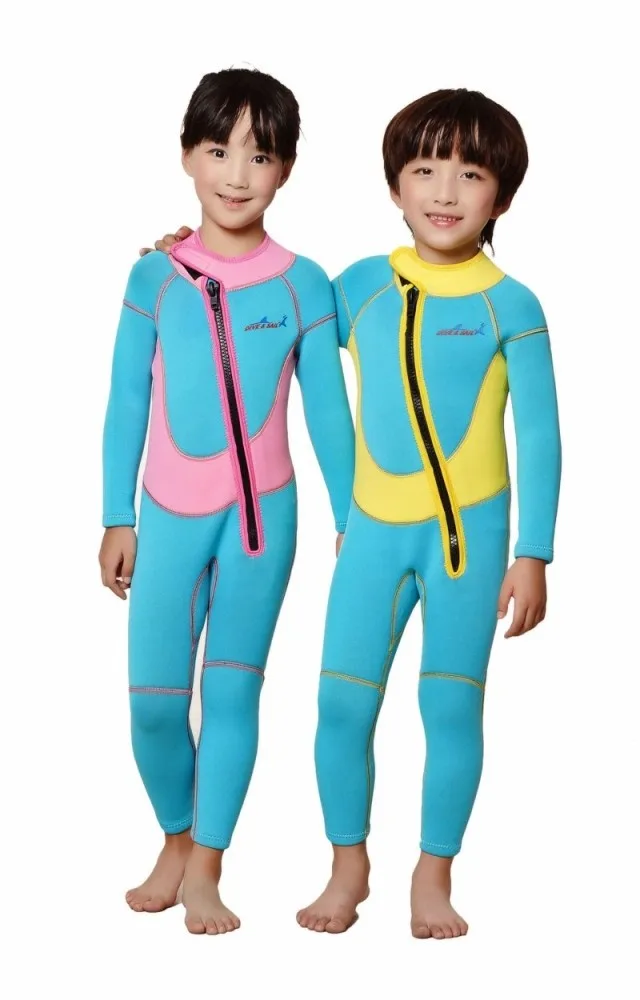 2,5 мм неопреновый Детский костюм для подводного плавания Гидрокостюмы теплый костюм для подводного плавания