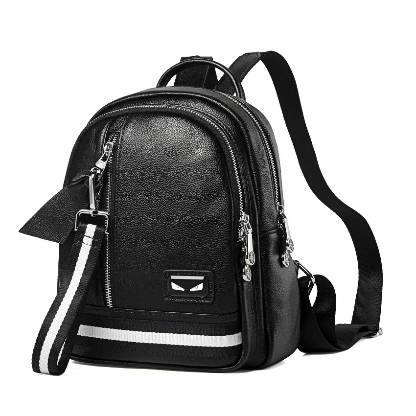 

Female Leather Backpack Fashion Shoulder Bag Leisure Design Student Backpack Preppy Style School Bag Lady Brand Shoulder Bag