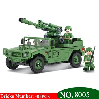 

Winner NEW 8005 Military Series Self-Propelled Mortar Tank Car Building Blocks DIY Model Blocks Bricks Toys For Children Gift