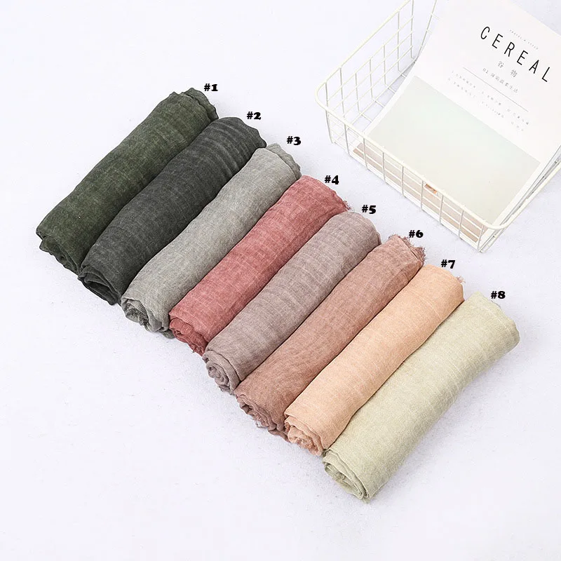 

2018 Newest Women Solid Color Modal Soft Scarf 8Colors 10PCS/LOT