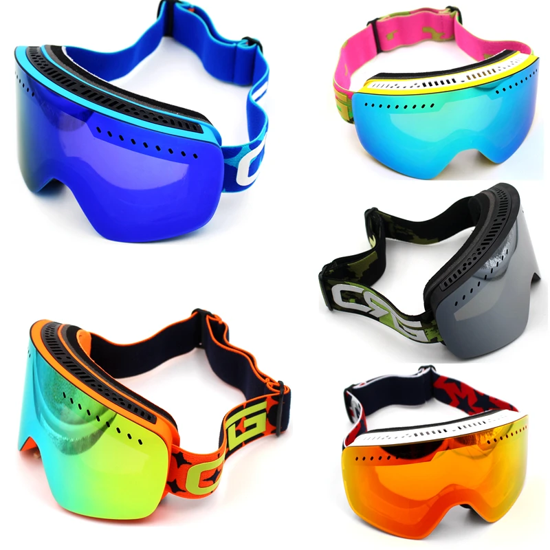 NEW Arrivals Brand Ski Goggles Double Lens UV400 Anti Fog Big Ski Mask Glasses Skiing Men Women