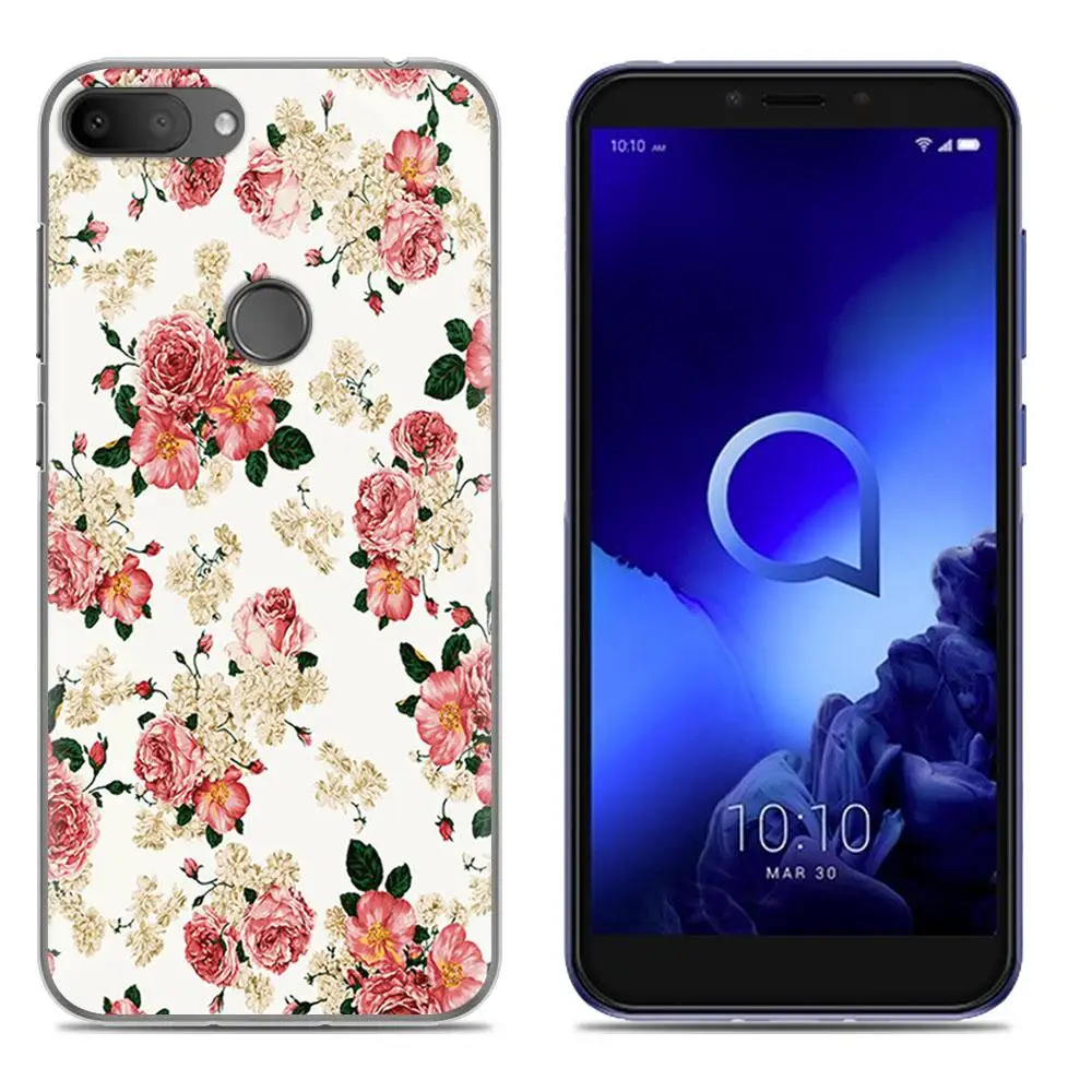 Противоударный чехол для телефона Alcatel 1S (2019) модный дизайн милый мультяшный
