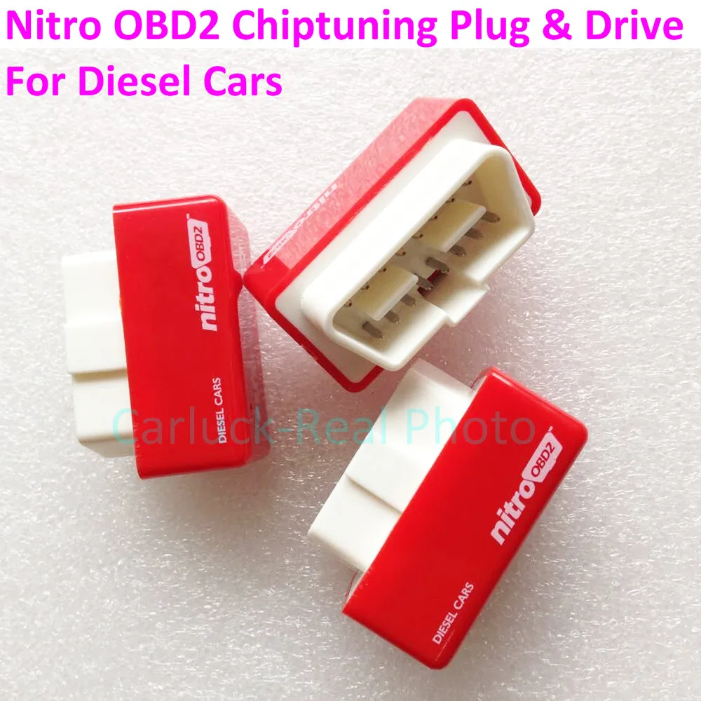 Идеальный Nitro OBD2 NitroOBD2 дизельный интерфейс настройки чипа Nitro OBD2 Plug and Drive больше мощности/больше крутящего момента obd сканер