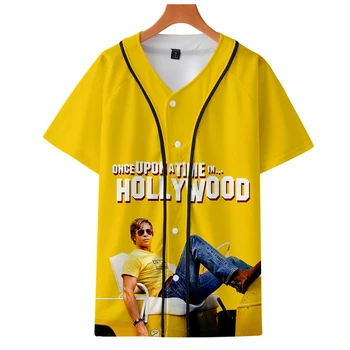 

Once Upon A Time In Hollywood comfortable Style New Fashion Summer Short-sleeved New Hot Trend Casual Baseball Short