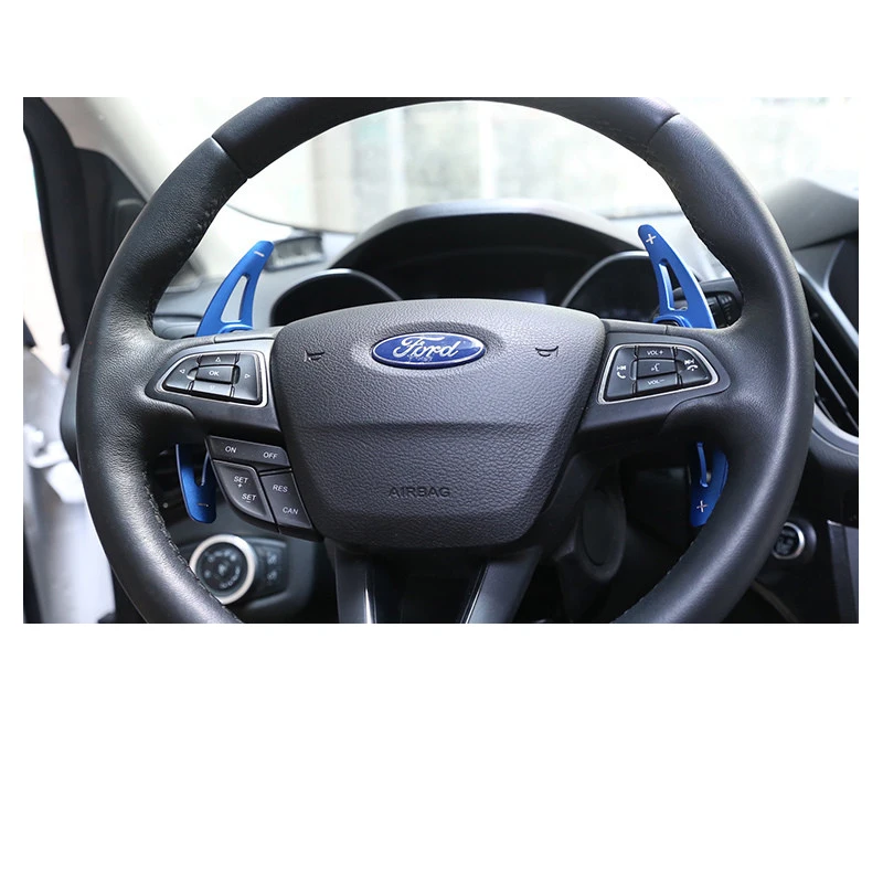 

Lsrtw2017 Aluminum Alloy Car Steering Wheel Gear Shifting Panel for Ford Kuga Escape 2013 2014 2015 2016 2017 2018 2019