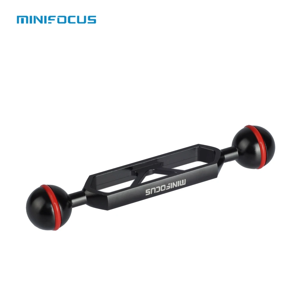 

MINIFOCUS 5" Double Ball CNC Arm System Connector Aluminium Ball Head Extension Bar for Strobe/video light Diving Photography