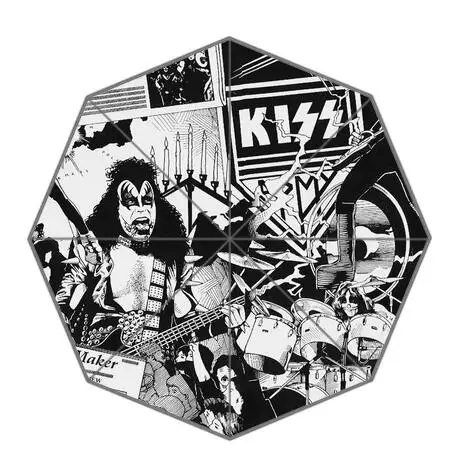 

Custom Hot Sale Rain Sun Umbrella Kiss Band 43.5 inch 3 Fold Umbrellas Good Gift For Birthday Friend