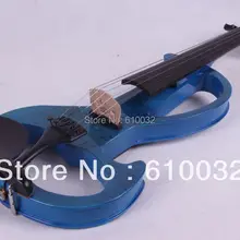 4/4 электрическая скрипка из цельного дерева 6-9# серебристо-синий цвет 5 струн