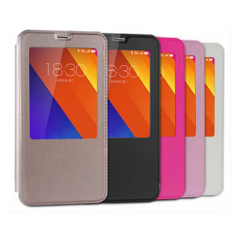 

for Xiaomi Redmi note 5 case Global Version note5 flip cover protective leather view window stand case for Redmi note 5 pro case