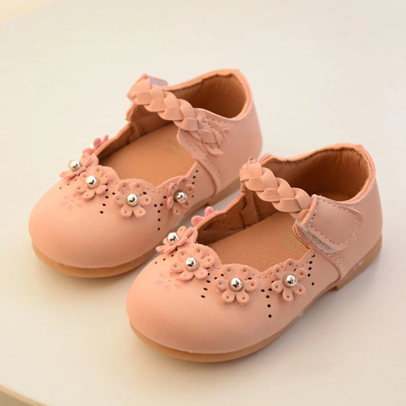 Детская обувь; Новинка; сезон осень-весна; повседневные кроссовки из искусственной кожи для новорожденных девочек 0-24 месяцев; детские мокасины с цветочным принтом