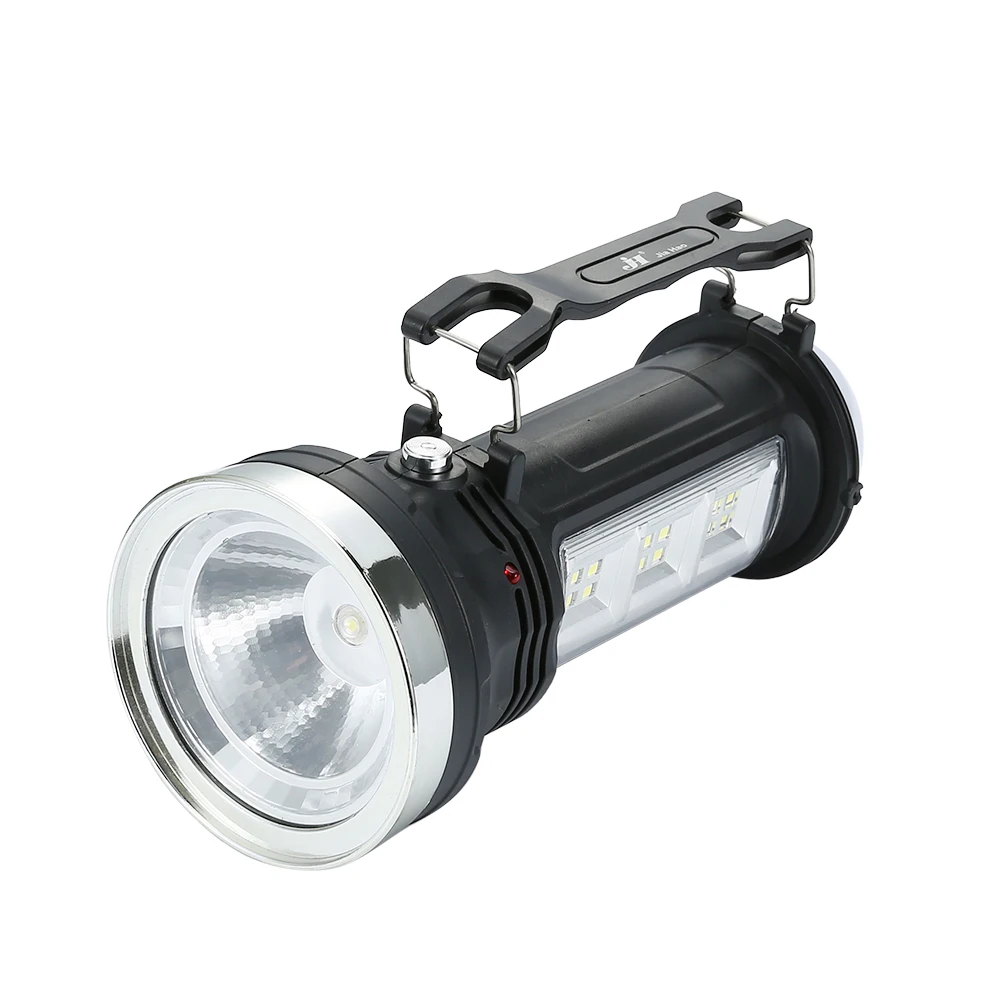 

Portable Solar Power led Flashlight Rechargeable built-in battery flash Torch Hand lamp Lantern Camping Lights for Outdoor