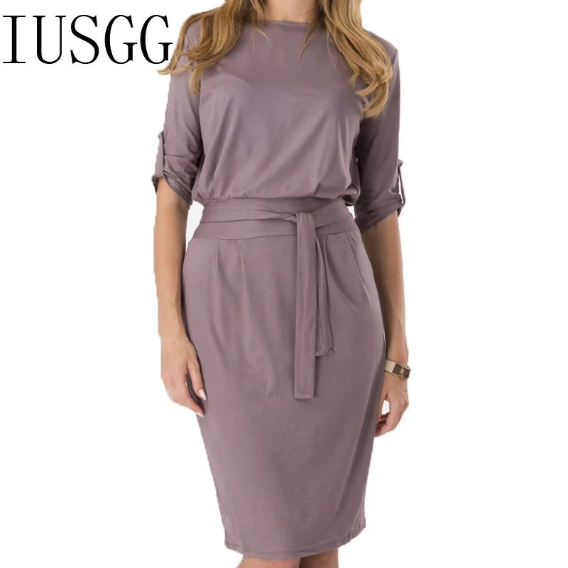 

Elegant Slim Belt Bandage Bodycon Dress Party Long Office Pencil Dress Work OL Dress Elastic Dress Brief vestidos