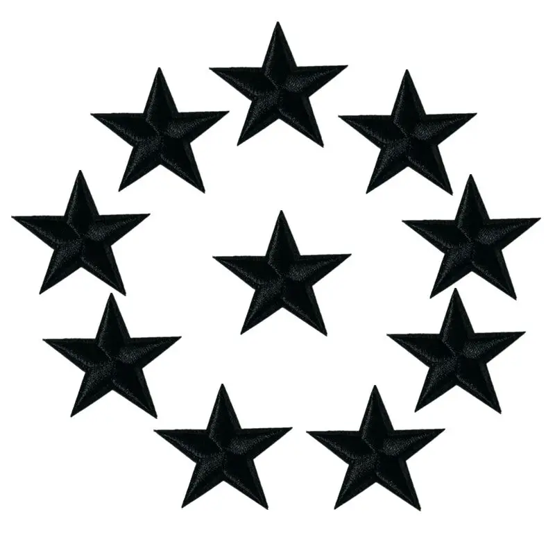 Zlettery 20 Parches Para Planchar Con Estrellas Moradas, Apliques Bordados Para Ropa, Chaquetas, Sombreros, Mochilas, Jeans (1.8 Pulgadas