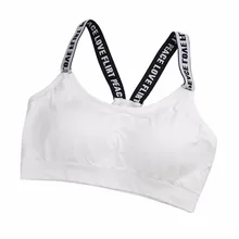 Английский Письмо лента обернутая грудь бесшовное стальное кольцо спортивный бюстгальтер женский поддерживающая лента английские буквы спортивный бюстгальтер стиль