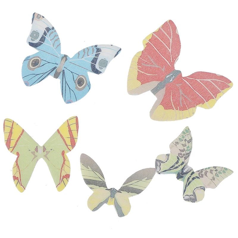 

42pcs/lot Mixed Butterfly Edible Glutinous Wafer Rice Paper Cake Cupcake Toppers For Cake Decoration Birthday Wedding Cake Tools