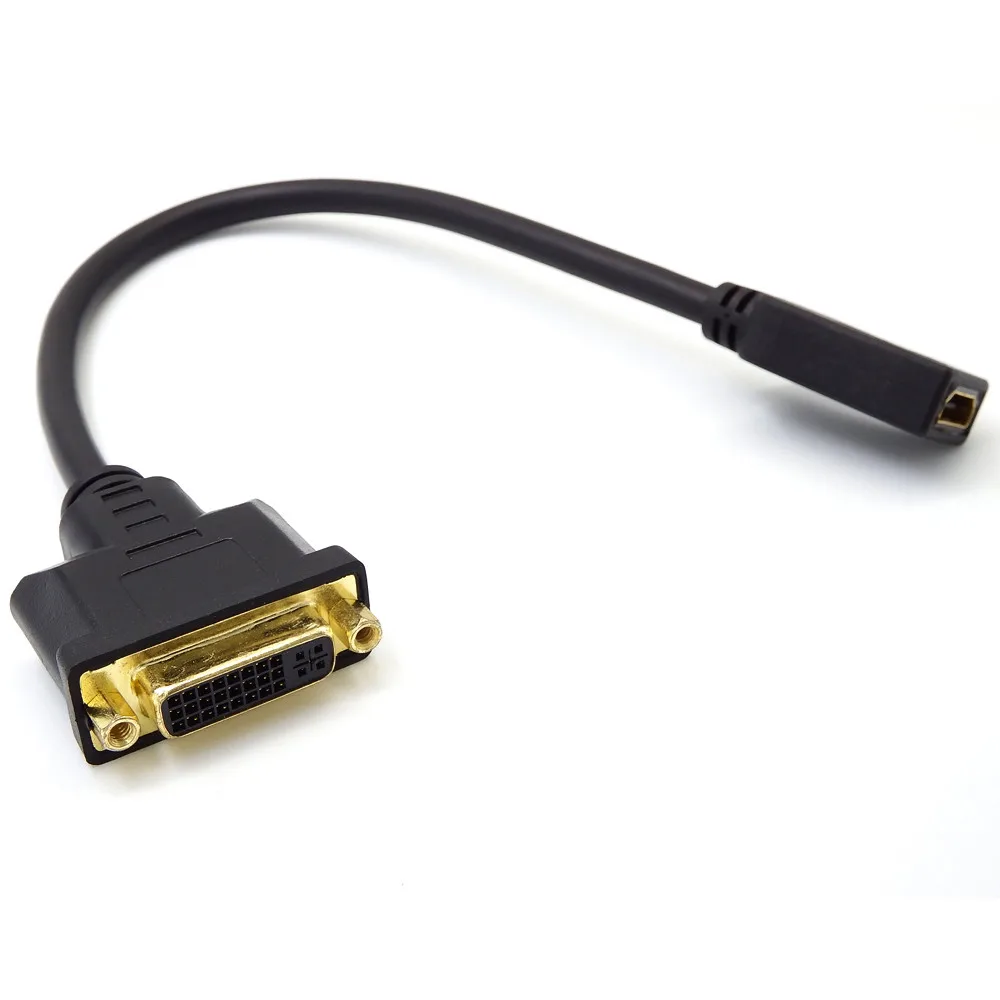HDMI Женский к DVI I 24 + 5p адаптер конвертер кабель usb sata riser card rj45 разъем dvi d vga двойной