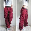 Free Shipping 2022 New Arrival Fashion Hip Hop Loose Pants Jeans Baggy Cargo Pants For Women ► Photo 3/5