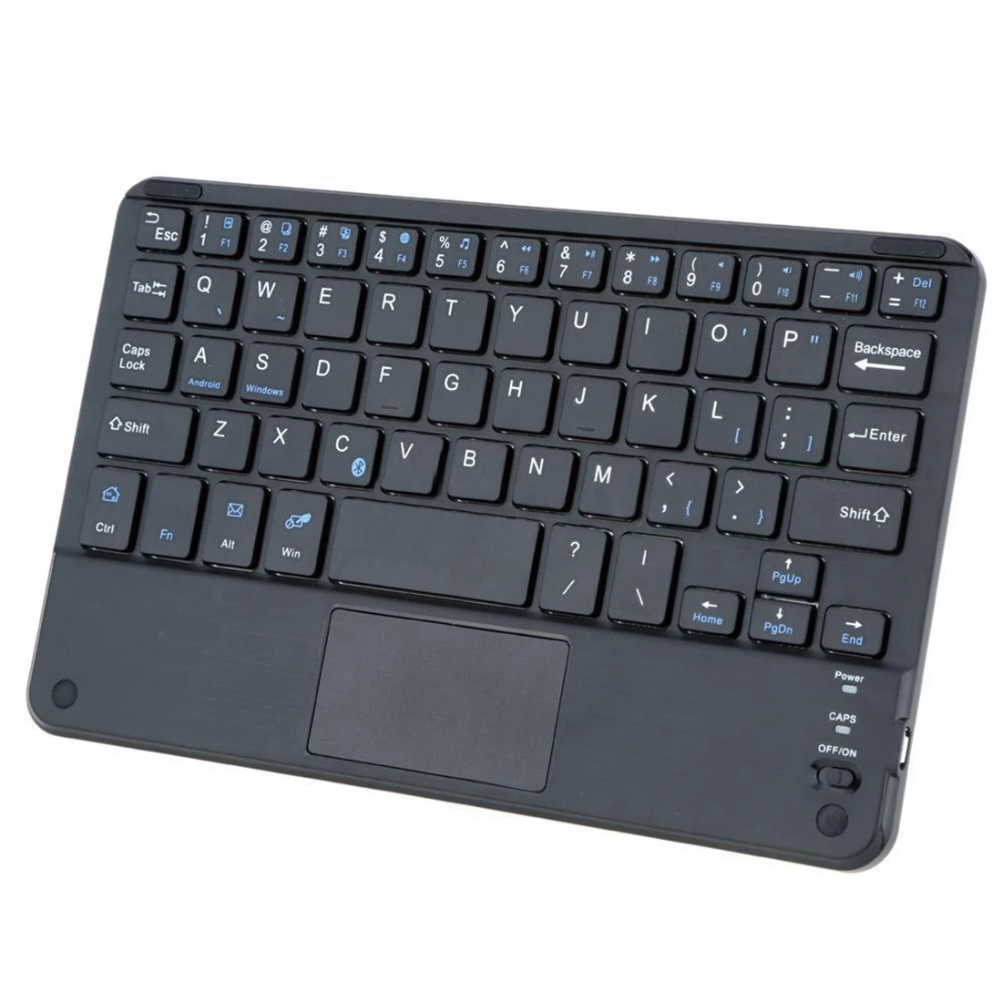 

Windows PC 59 Keys Ultra Slim Mini Bluetooth Keyboard with Touch Pad Panel
