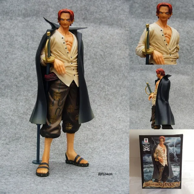 Best Offers Hot NEW 24cm One piece Akakami no shankusu Action Figure toys doll Christmas gift