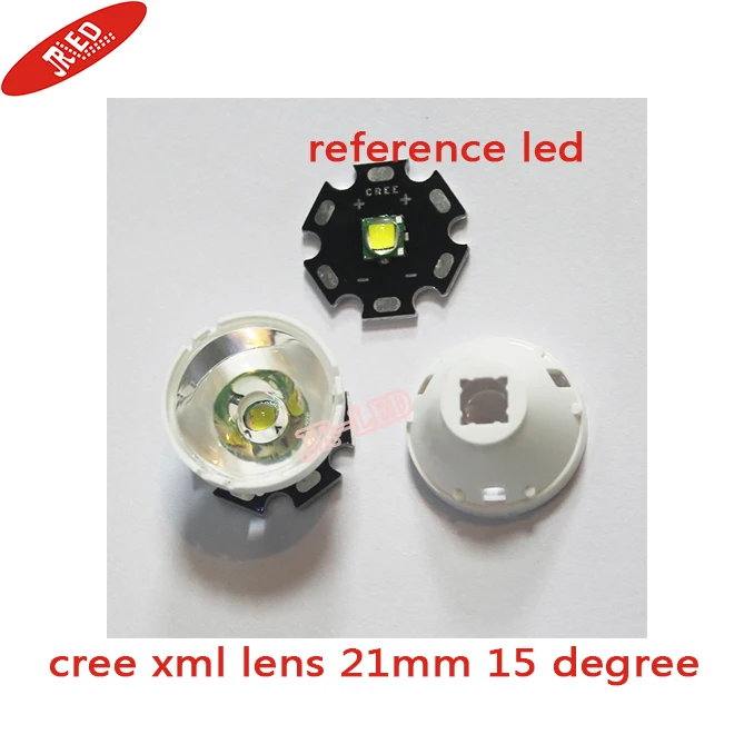 

10pcs 15 degrees LED Lens Reflector For Cree XML XM-L XM-L2 Lamp Light Free Shipping