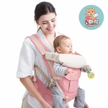 30 кг нагрузочный Рюкзаки-кенгуру с хип-сиденье для малышей ремень Хипсит(пояс для ношения ребенка) 3-в-1 на лямках для новорожденных 12 позиций мягкая структура