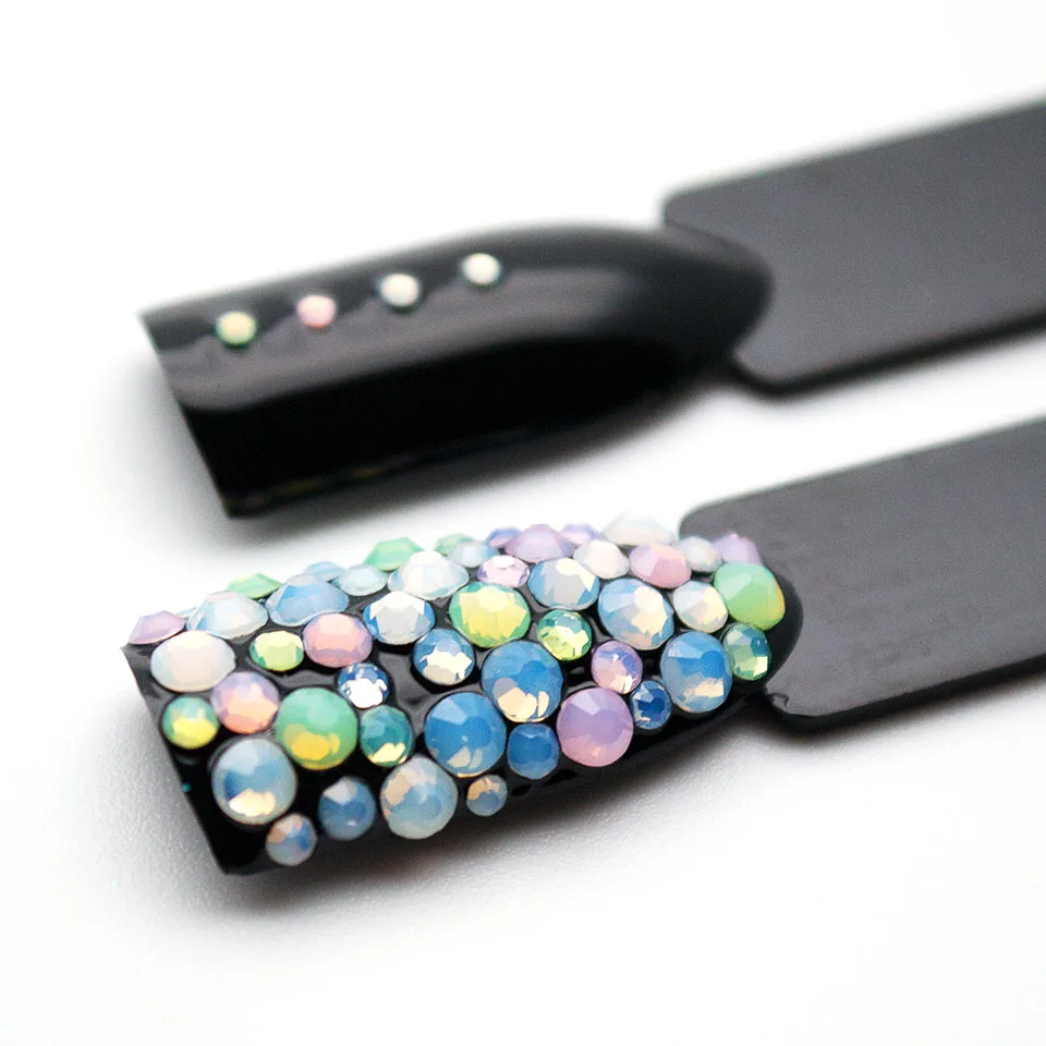 

Mix Crystals of Opal Rhinestones for Nails Opal Glass Gems 3D Nail Art Strass Ongle Decorations Opals for Nails MJZ1019
